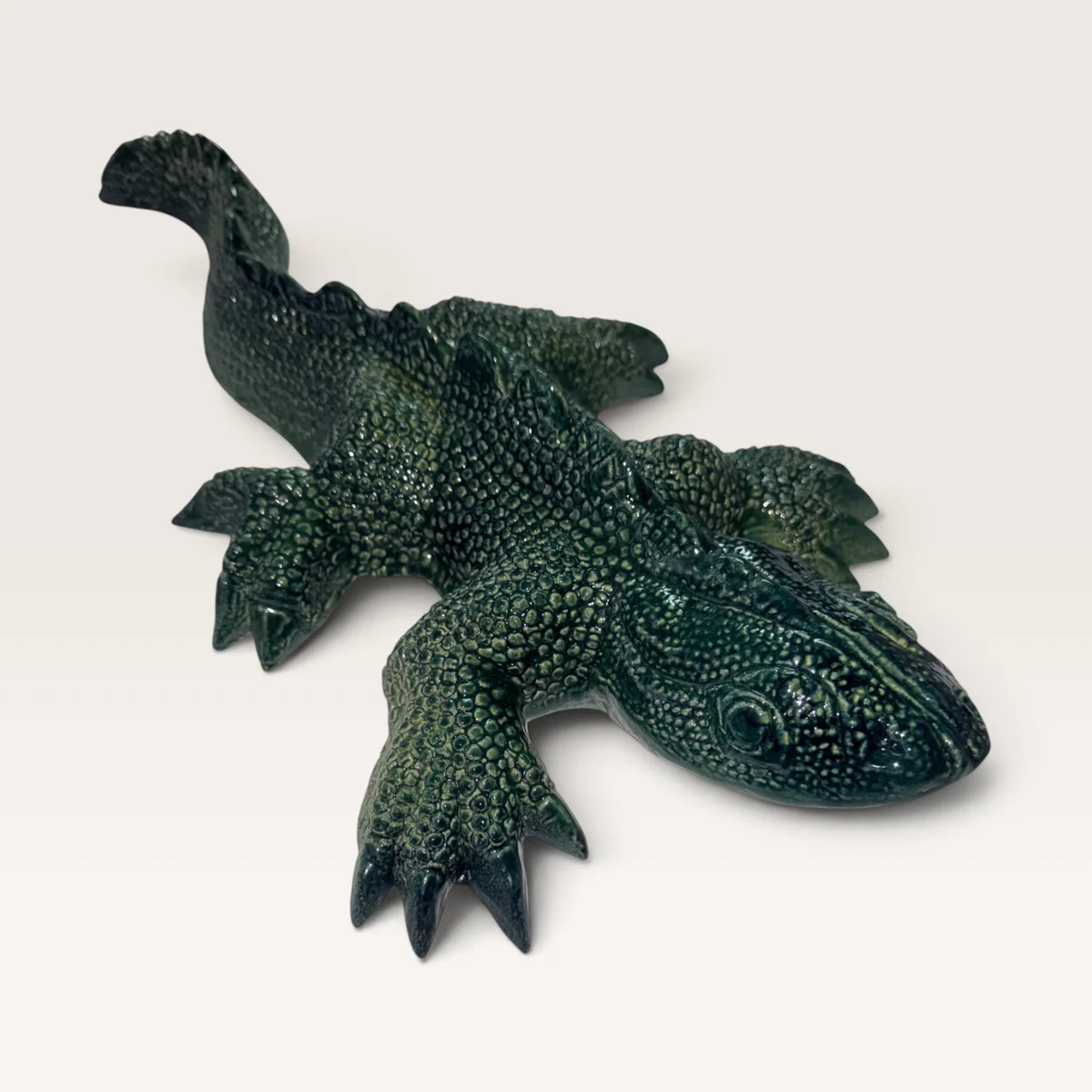Large Gecko — handmade New Zealand pottery